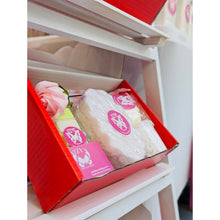 Load image into Gallery viewer, Customizable pamper pack with shower steamer, wax melts, and eye mask